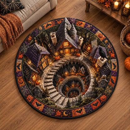 Shadow Descent Quilted Round Mat NCU0NTV1160