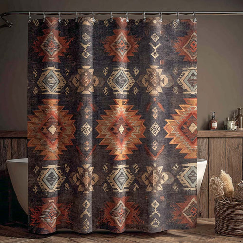 Shadow Hearth Aztec Shower Curtain NCU0NXD1401