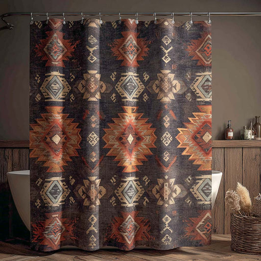 Shadow Hearth Aztec Shower Curtain NCU0NXD1401