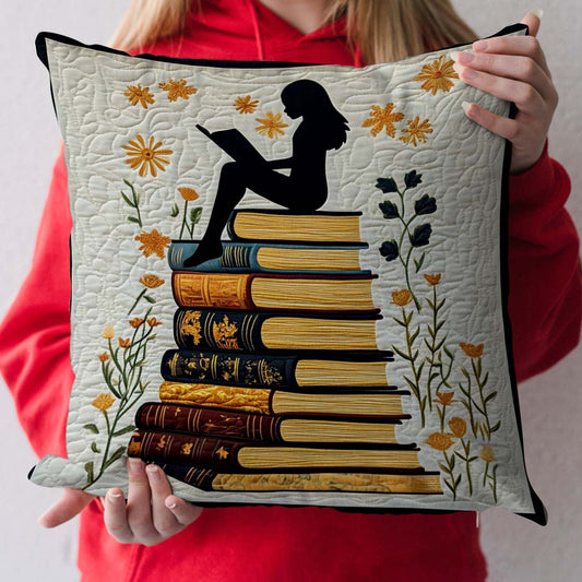 Shadow Of A Reader Quilted Pillow Case NCU0NT1085