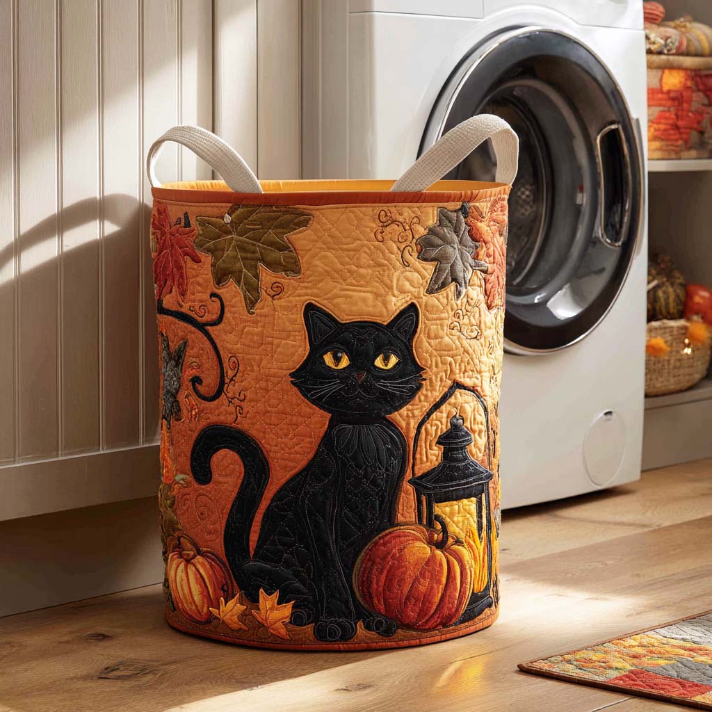 Shadow Paws Quilted Laundry Basket NCU0NTD105