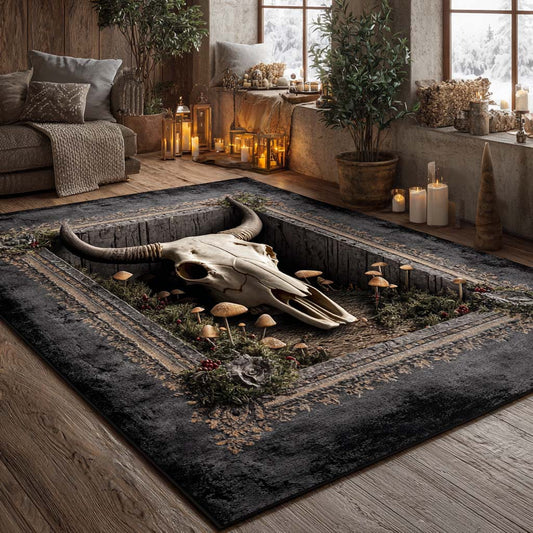 Shadow Prairie Longhorn Area Rug NCU0NXD1207