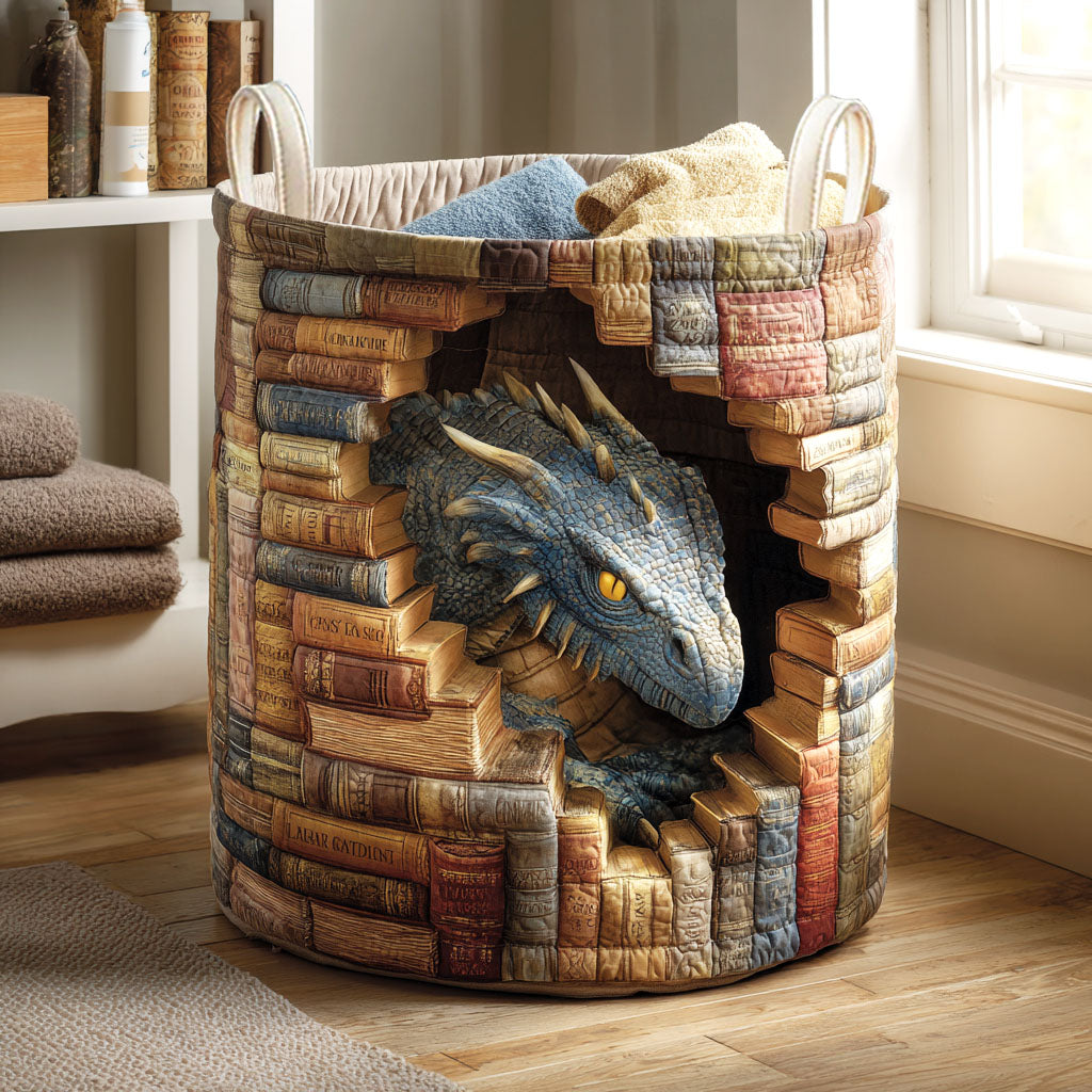 Shadow Scale Quilted Laundry Basket NCU0NTV792