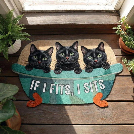 Shadow Whiskers Custom Shape Doormat NCU0DV2107