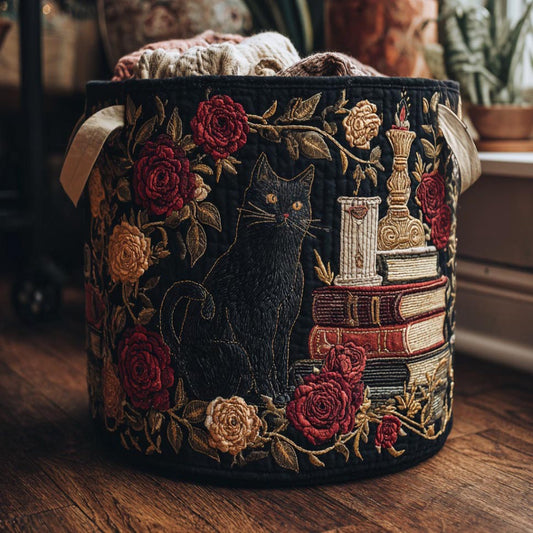 Shadow Whiskers Quilted Laundry Basket NCU0DV1704