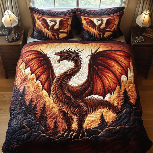 Shadowflame Quilted Bedding Set NCU0DV048