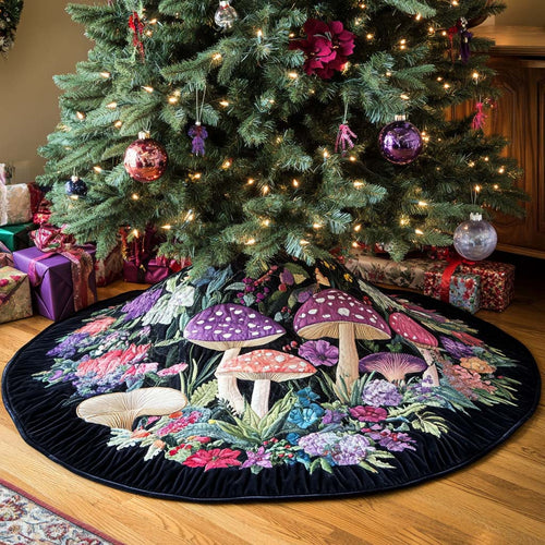 Shady Patch Delight Christmas Quilted Tree Skirt NCU0NNT2387