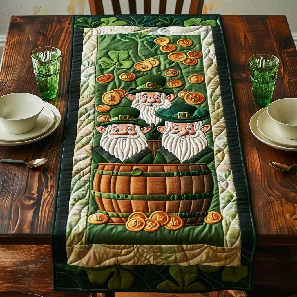 Shamrock Promise Quilted Table Runner NCU0DQQ0200