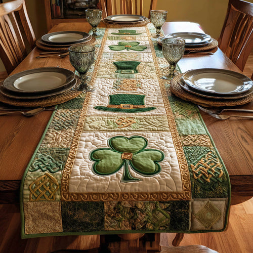 Shamrock Sovereign Quilted Table Runner NCU0HNH843