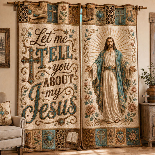 Share His Love Quilted Curtains NCU0PTT3368