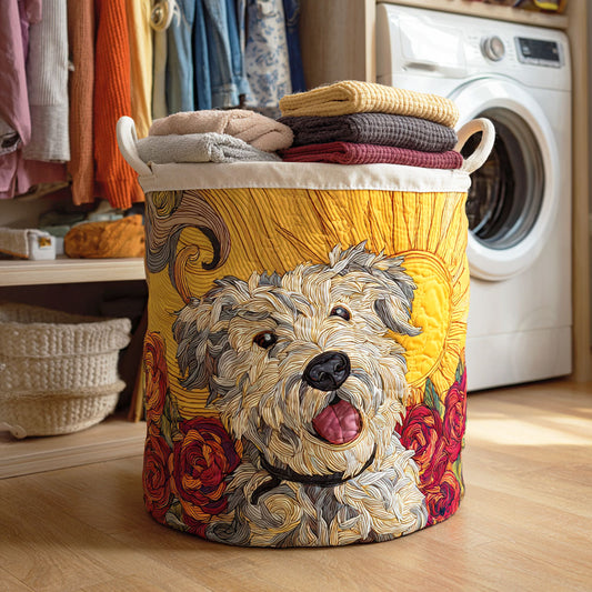 Sheepdog Bliss Quilted Laundry Basket NCU0NTD1833