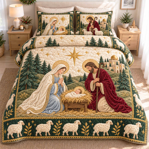 Shepherd Hope 3-Piece Quilted Bedding Set NCU0NTD2318