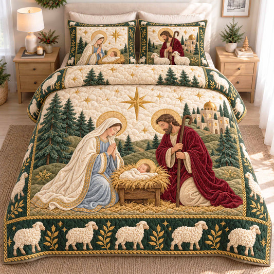 Shepherd Hope 3-Piece Quilted Bedding Set NCU0NTD2318