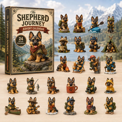 CHRISMAST KICKOFF 40% OFF - Shepherd Journey Dog Advent Calendar 2026 - 24-Day Festive Countdown, Acrylic Charms Blind Box - Gift For Dog Lovers AC0TH151