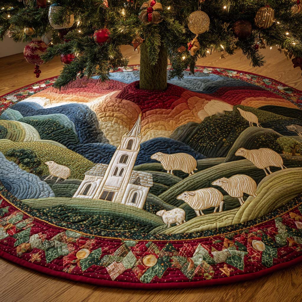 Shepherd Peace Quilted Tree Skirt NCU0NXD942