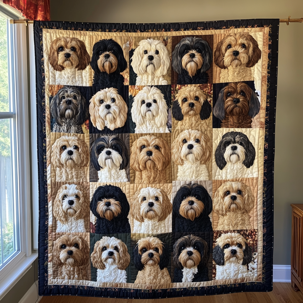 Shih Tzu Dreams Quilted Blanket NCU0DK454