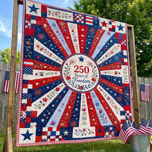 Shining Liberty Quilted Blanket NCU0DV2176