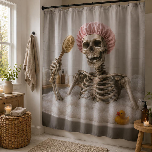 Shower Cap Skeleton Shower Curtain NCU0DV2392