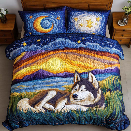 Siberian Echo 3-Piece Quilted Bedding Set NCU0NNT803