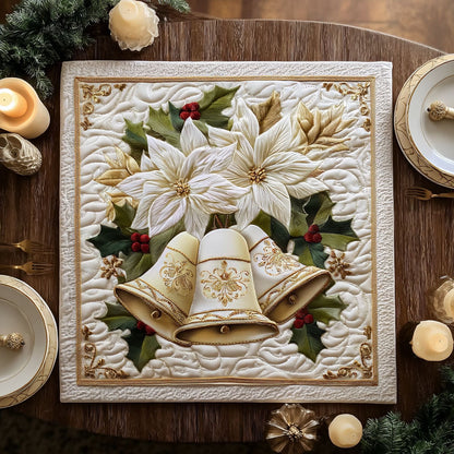 Silent Bells Quilted Table Topper NCU0NTV110