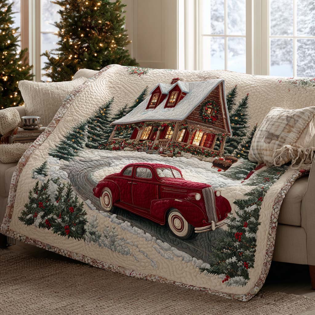 Silent Christmas Quilted Blanket NCU0NNT2577