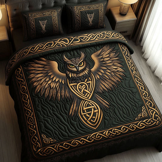 Silent Flight 3-Piece Quilted Bedding Set NCU0PTT1287