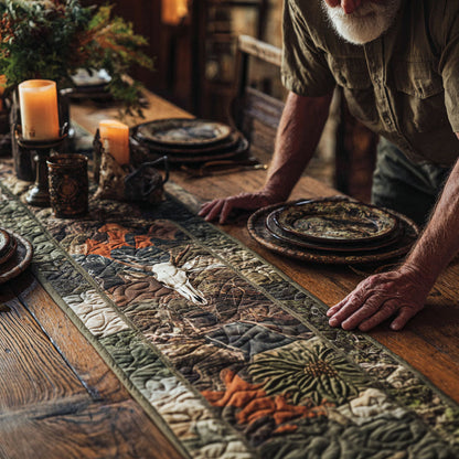 Silent Forest Quilted Table Runner NCU0PTT1955