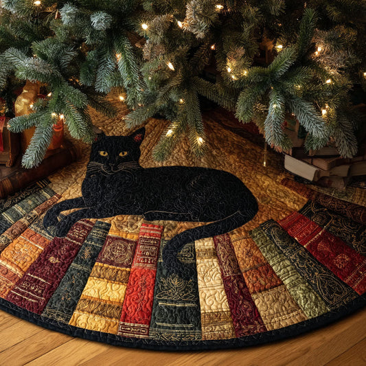 Silent Gaze Christmas Quilted Tree Skirt NCU0NTV391