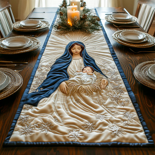 Silent Grace Quilted Table Runner NCU0DV1241