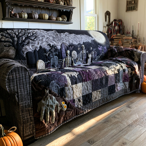 Silent Gravestones Quilted Sofa Cover NCU0PTT3254