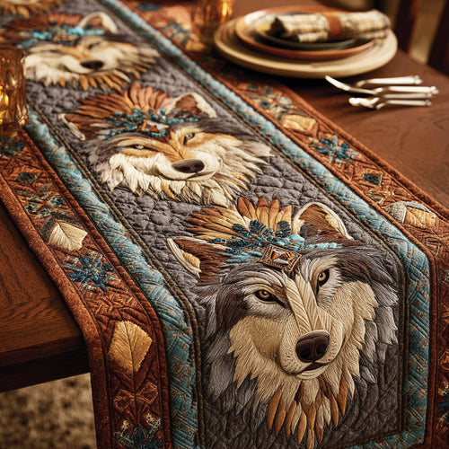 Silent Howl Spirit Quilted Table Runner NCU0NTD833
