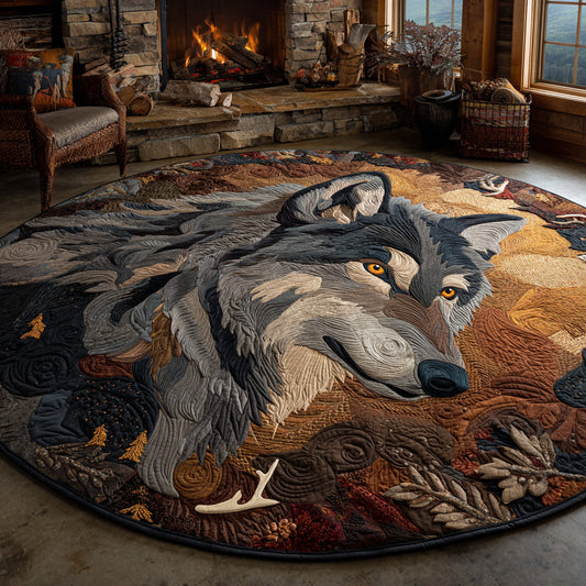 Silent Hunter Quilted Round Mat NCU0DV1122