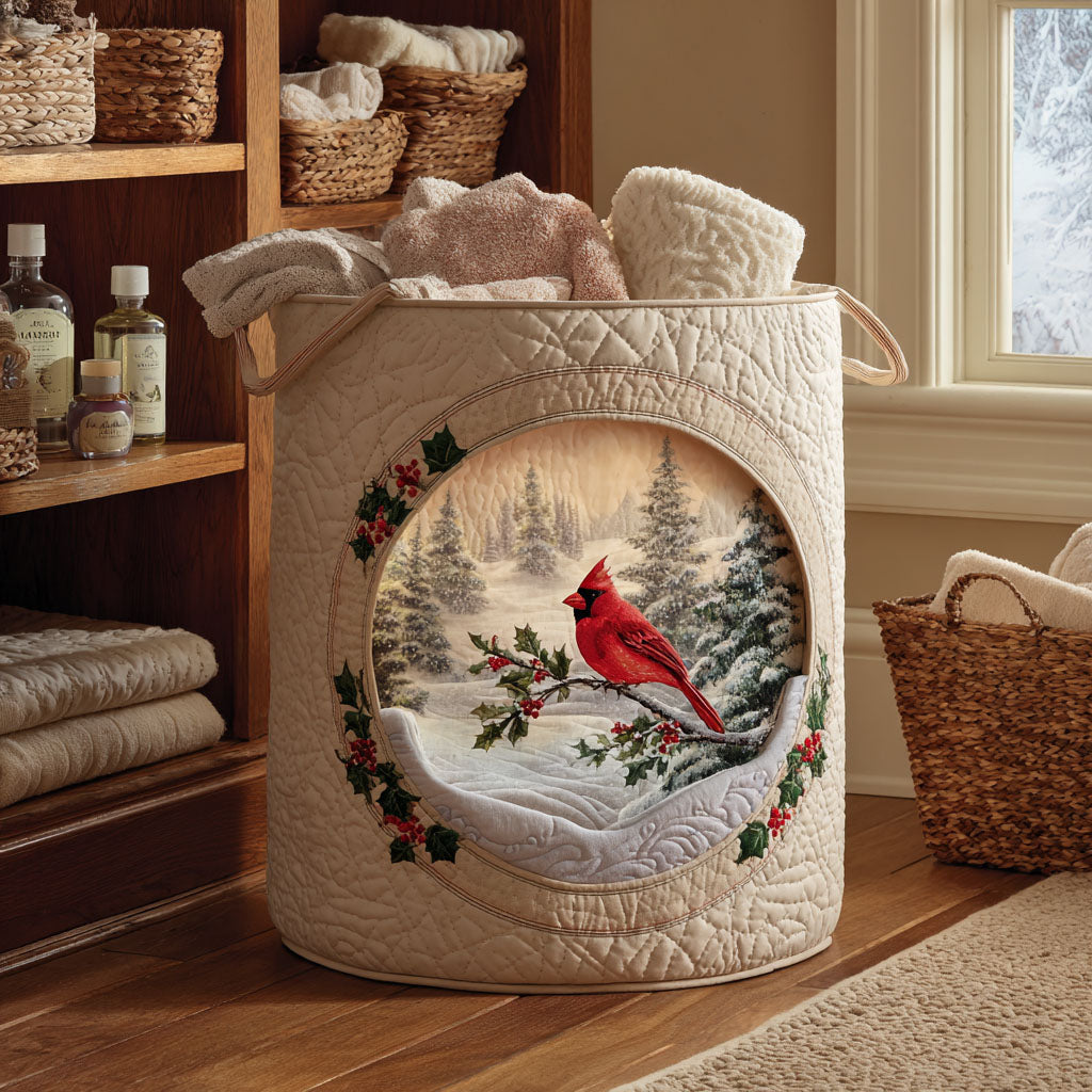 Silent Meadow Quilted Laundry Basket NCU0NTV658