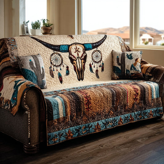 Silent Mesa Totem Quilted Sofa Cover NCU0PTT2797