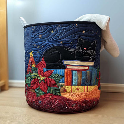 Silent Night Cozy Pages Quilted Laundry Basket NCU0PTT1502