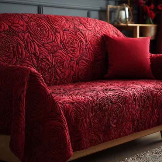 Silent Petals Quilted Sofa Cover NCU0DDK2304