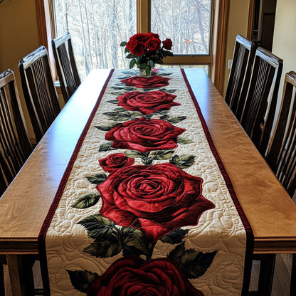 Silent Petals Quilted Table Runner NCU0DDK2285