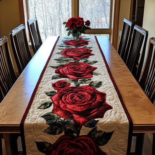 Silent Petals Quilted Table Runner NCU0DDK2285