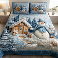 Silent Snow Eve 3-Piece Quilted Bedding Set NCU0NTD601