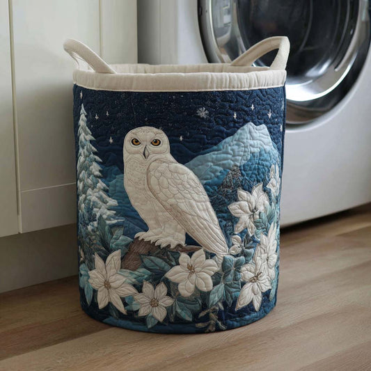 Silent Snow Quilted Laundry Basket NCU0NXD987