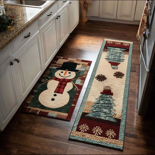 Silent Snowfall Kitchen Area Rug NCU0PT10157