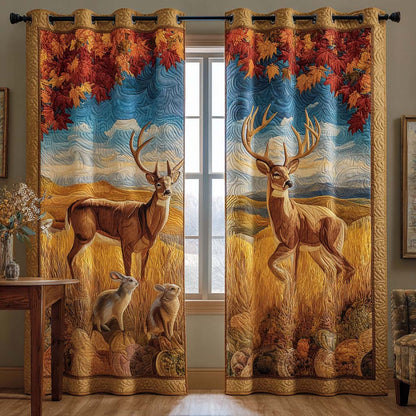 Silent Stag Quilted Curtains NCU0NNT2402