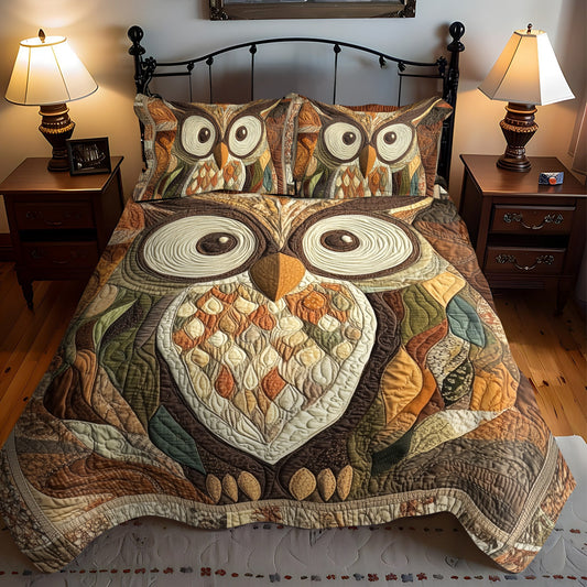 Silent Wings 3-Piece Quilted Bedding Set NCU0VL781