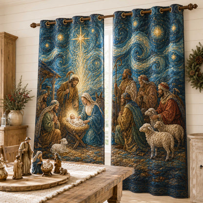 Silent Wonder Quilted Curtains NCU0NTD2110