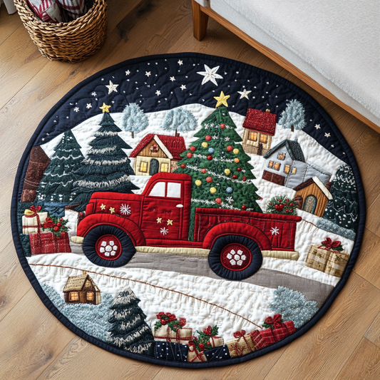 Silver Bells Quilted Round Mat NCU0DK1234