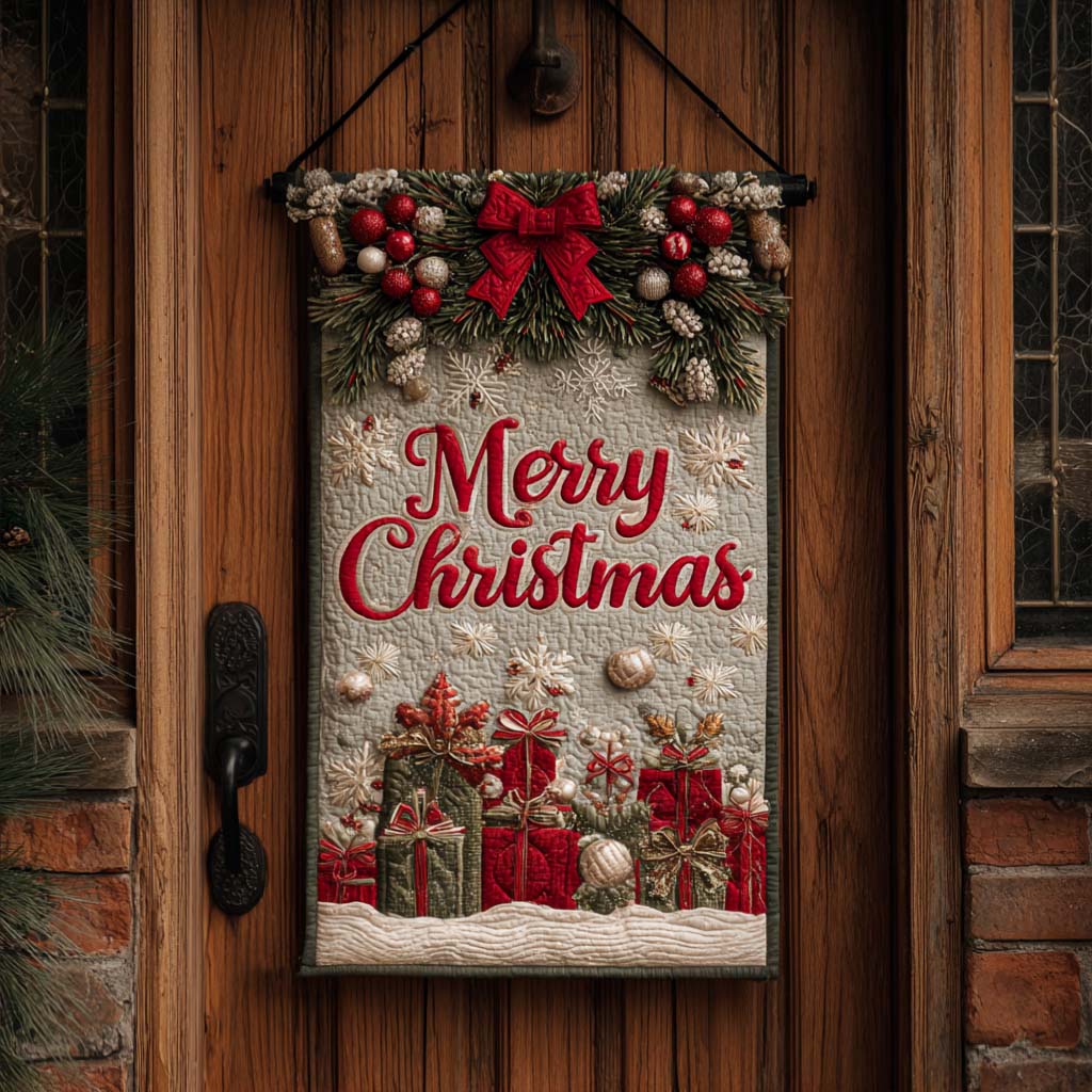 Silver Joy Quilted Door Banner NCU0NNT2459