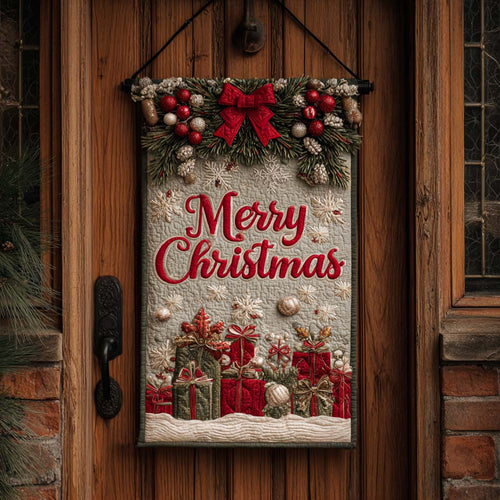 Silver Joy Quilted Door Banner NCU0NNT2459