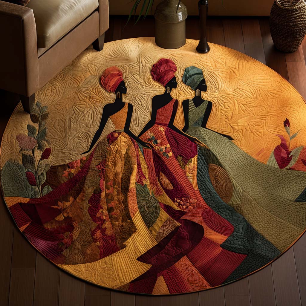 Sisterhood Dance Quilted Round Mat NCU0NNT2046