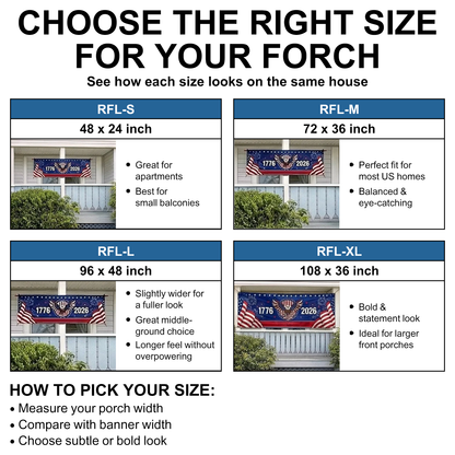 Rectangle Fence Flag Polyester Outdoor Banner - America 250th Anniversary Gifts For Mom, Dad, Brother, Sister, Kids - Together We Shine Bright