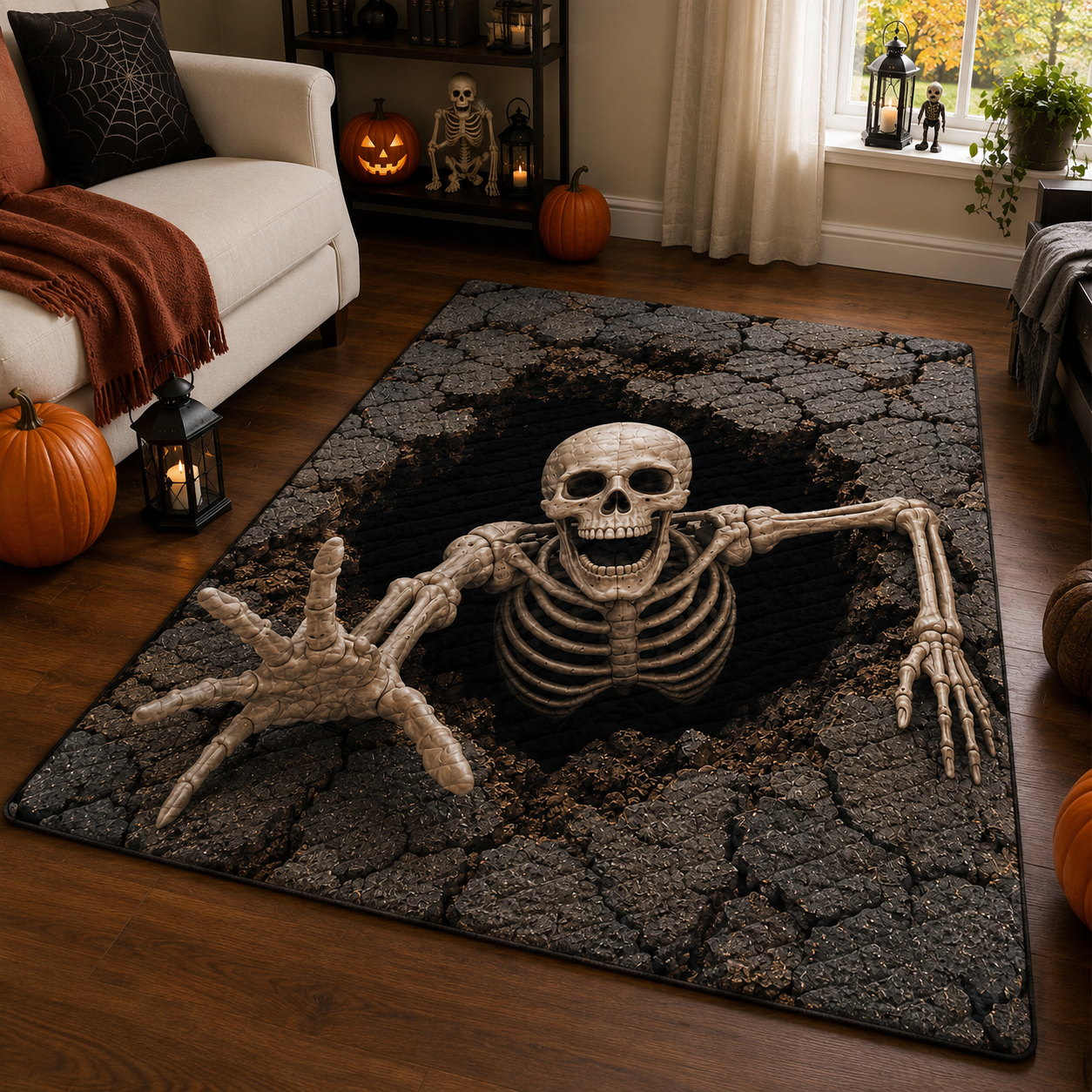 Skeleton Rift Area Rug NCU0DV2240